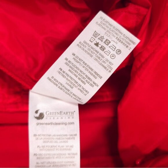 Boden Women’s Straight Wide Leg Trousers Pants Red Viscose Cotton R0249 Size 10R - Picture 12 of 12